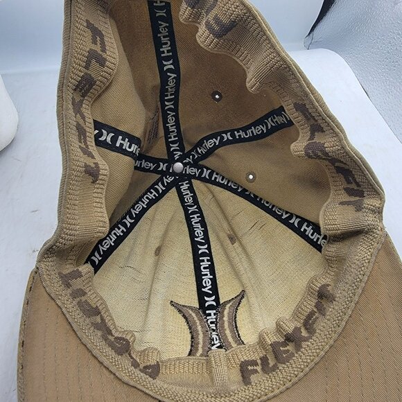 Hurley Adults Small Medium Brown All Over Print Hat Cap Comfort Casual Fashion - Picture 7 of 9